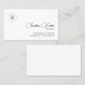 Benutzerdefinierter Skriptname Firmenlogo Hochlade Visitenkarte (Vorne/Hinten)