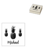 Benutzerdefinierter Skriptname Personalisierte Vin Gummistempel (Stempel)