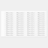 Benutzerdefinierter Skripttext vier verschiedene O Etiketten (Blatt)