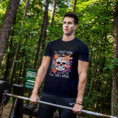 Benutzerdefinierter Skull und Blume Unisex T - Shi T-Shirt