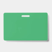 Benutzerdefinierter Smaragdgrüner Button Pin Ausweis (Rückseite)