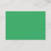 Benutzerdefinierter Smaragdgrüner Button Pin Begleitkarte (Vorderseite)