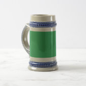 Benutzerdefinierter Smaragdgrüner Button Pin Bierglas (Vorderseite Links)