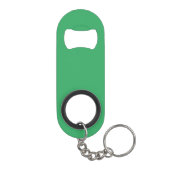 Benutzerdefinierter Smaragdgrüner Button Pin Mini Flaschenöffner (Rückseite)