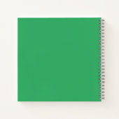 Benutzerdefinierter Smaragdgrüner Button Pin Notizblock (Rückseite)