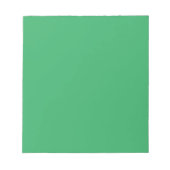 Benutzerdefinierter Smaragdgrüner Button Pin Notizblock (Vorderseite)