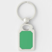 Benutzerdefinierter Smaragdgrüner Button Pin Schlüsselanhänger (Vorderseite)