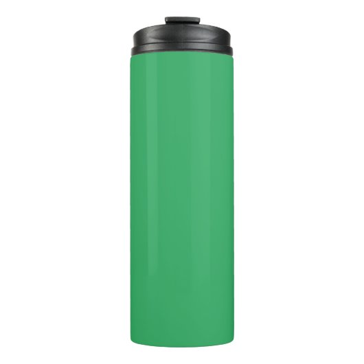 Benutzerdefinierter Smaragdgrüner Button Pin Thermosbecher (Vorderseite)