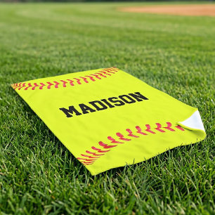 Benutzerdefinierter Softball-Spielername, Teamname Handtuch