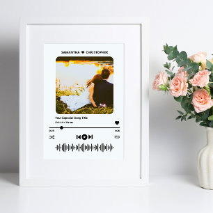 Benutzerdefinierter Song Musikplayer-Stil Foto-Ges Poster