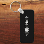 Benutzerdefinierter Song-Playlist QR-Code-Schlüsse Schlüsselanhänger (Vorderseite)