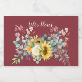 Benutzerdefinierter Sonnenblumenspeicher Lebensmitteletikett (Einzelnes Label)