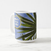 Benutzerdefinierter Sonniger Kaffee Tropical Yucca Kaffeetasse (Vorderseite Links)