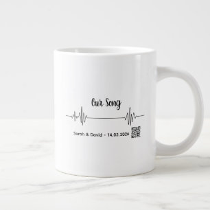 Benutzerdefinierter Soundwave-Song-Code-Becher - P Jumbo-Tasse