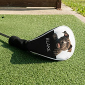 Benutzerdefinierter spähender Pitbull-Hund Minimal Golf Headcover