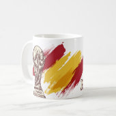 Benutzerdefinierter Spanien Weltmeister Becher Kaffeetasse (Vorderseite Links)