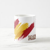 Benutzerdefinierter Spanien Weltmeister Becher Kaffeetasse (Mittel)