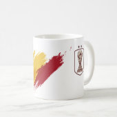 Benutzerdefinierter Spanien Weltmeister Becher Kaffeetasse (VorderseiteRechts)