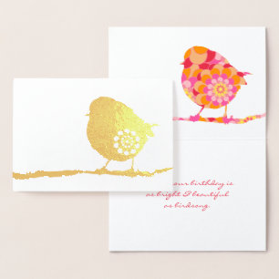 Benutzerdefinierter Sparrow-Jeden Anlaß Real Folienkarte