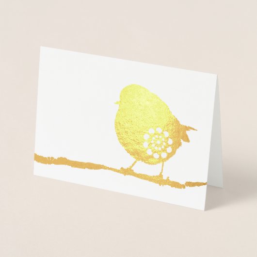 Benutzerdefinierter Sparrow-Jeden Anlaß Real Folienkarte (Vorderseite)