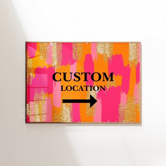 Benutzerdefinierter Speicherort Signieren von Prep Poster