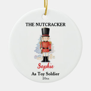 Benutzerdefinierter Spielzeugsoldat Nussknacker Fo Keramik Ornament