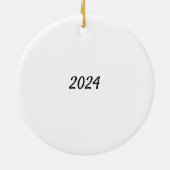 Benutzerdefinierter Spitz Hund Keramik Ornament (Hinten)