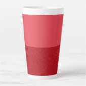 Benutzerdefinierter Split-Tomatenrot-Latte-Mug Milchtasse (Vorderseite)
