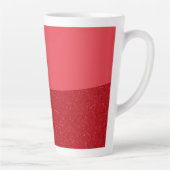 Benutzerdefinierter Split-Tomatenrot-Latte-Mug Milchtasse (Rechts)