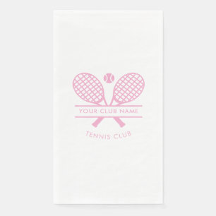 Benutzerdefinierter Sportvereinsname Tennis-Schläg Serviette