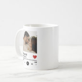 Benutzerdefinierter Spotif - Musikjubiläum mit Cod Kaffeetasse (Vorderseite Links)