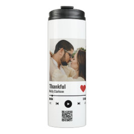 Benutzerdefinierter Spotif - Musikjubiläum mit Cod Thermosbecher