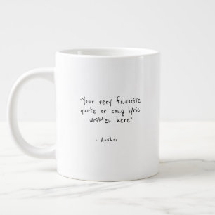 Benutzerdefinierter Spruch - Erstelle deine eigene Jumbo-Tasse