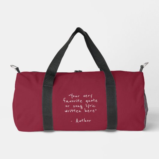 Benutzerdefinierter Spruch - erstellen Sie Ihren e Duffle Bag (Vorderseite)