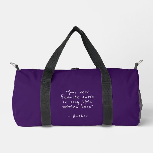 Benutzerdefinierter Spruch - erstellen Sie Ihren e Duffle Bag (Vorderseite)