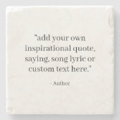 Benutzerdefinierter Spruch Steinuntersetzer (Vorderseite)