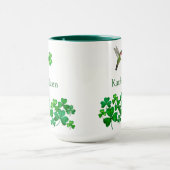 Benutzerdefinierter St. Patrick-Kolibri Tasse (Zentrum)