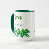 Benutzerdefinierter St. Patrick-Kolibri Tasse (Vorderseite Links)