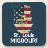 Benutzerdefinierter Staat-Getränkekasten Getränkeuntersetzer (Vorderseite)