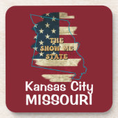 Benutzerdefinierter Staat-Getränkekasten Getränkeuntersetzer (Vorderseite)