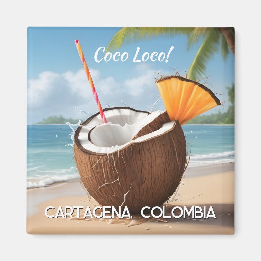 Benutzerdefinierter Standort Coco Loco Magnet (Vorne)