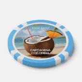 Benutzerdefinierter Standort Coco Loco Pokerchips (Einzeln)