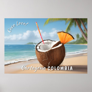 Benutzerdefinierter Standort Coco Loco Poster