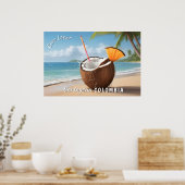 Benutzerdefinierter Standort Coco Loco Poster (Küche)