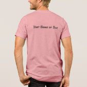 Benutzerdefinierter Standort Coco Loco Tri-Blend Shirt (Rückseite)