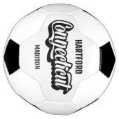 Benutzerdefinierter Standort & Name Connecticut Fußball (Gedreht)