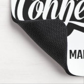 Benutzerdefinierter Standort & Name Connecticut Mousepad (Ecke)