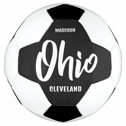 Benutzerdefinierter Standort, Name & Farbe Ohio Fußball (Vorderseite)