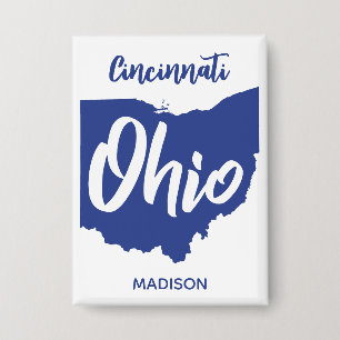 Benutzerdefinierter Standort & Name Ohio Button