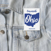 Benutzerdefinierter Standort & Name Ohio Button (Insitu)